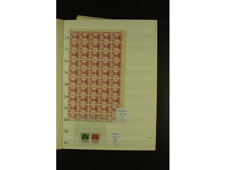 1931/49 (ca.), meist postfrischer Bestand, dabei Bogenteile, überwiegend Hyderabad (SG nach Angabe des Einlieferers ca. £ 4.8