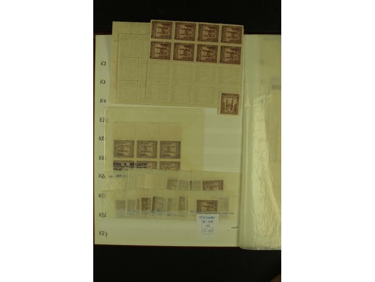 1931/49 (ca.), meist postfrischer Bestand, dabei Bogenteile, überwiegend Hyderabad (SG nach Angabe des Einlieferers ca. £ 4.8