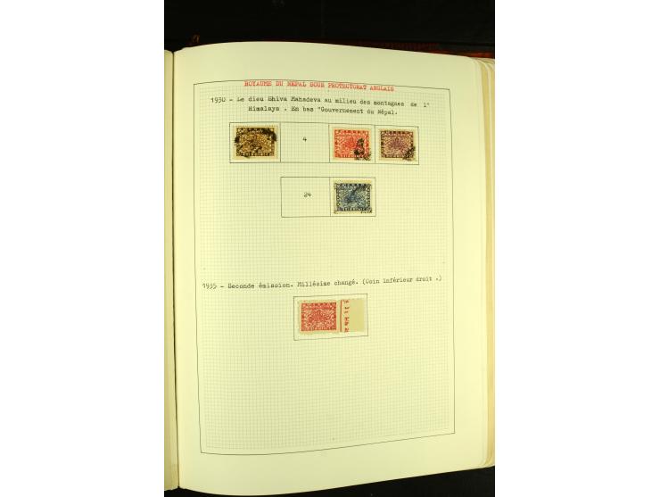 VERTRAGS & FEUDALSTAATEN: interessante ungebrauchte und gestempelte Sammlung mit vielen Ganzstücken, dabei einige Fälschungen
