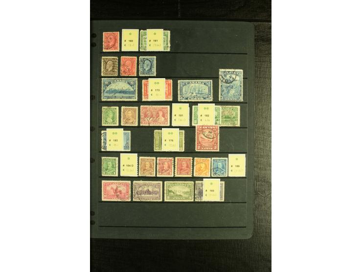 1911/35, gestempelte Zusammenstellung mit mittleren Werten