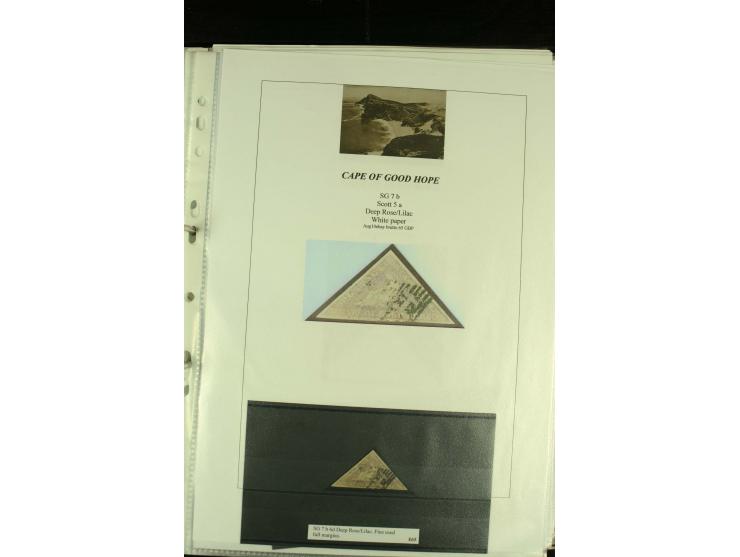 1852/64, Sammlung der Dreiecksmarken mit 58 Einzelwerten, 10 Paaren und 2 4er-Blocks, nicht alles einwandfrei aber mit vielen