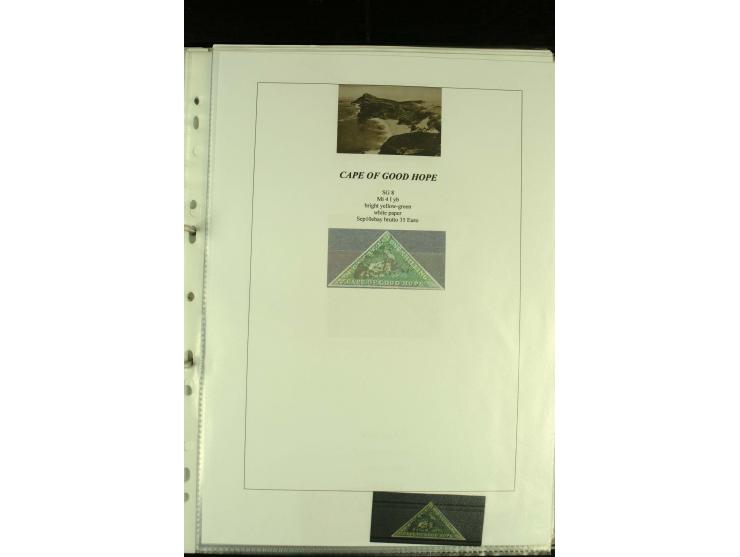 1852/64, Sammlung der Dreiecksmarken mit 58 Einzelwerten, 10 Paaren und 2 4er-Blocks, nicht alles einwandfrei aber mit vielen