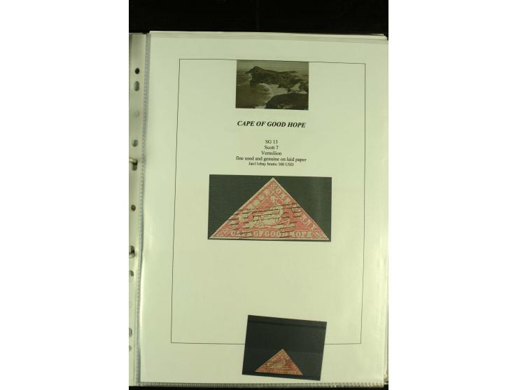 1852/64, Sammlung der Dreiecksmarken mit 58 Einzelwerten, 10 Paaren und 2 4er-Blocks, nicht alles einwandfrei aber mit vielen