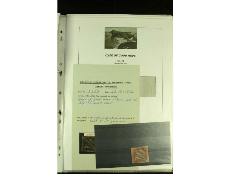 1852/64, Sammlung der Dreiecksmarken mit 58 Einzelwerten, 10 Paaren und 2 4er-Blocks, nicht alles einwandfrei aber mit vielen
