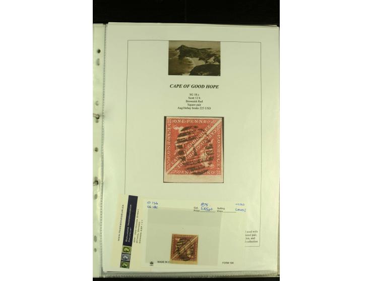 1852/64, Sammlung der Dreiecksmarken mit 58 Einzelwerten, 10 Paaren und 2 4er-Blocks, nicht alles einwandfrei aber mit vielen