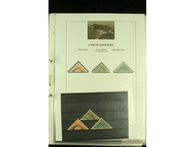 1852/64, Sammlung der Dreiecksmarken mit 58 Einzelwerten, 10 Paaren und 2 4er-Blocks, nicht alles einwandfrei aber mit vielen