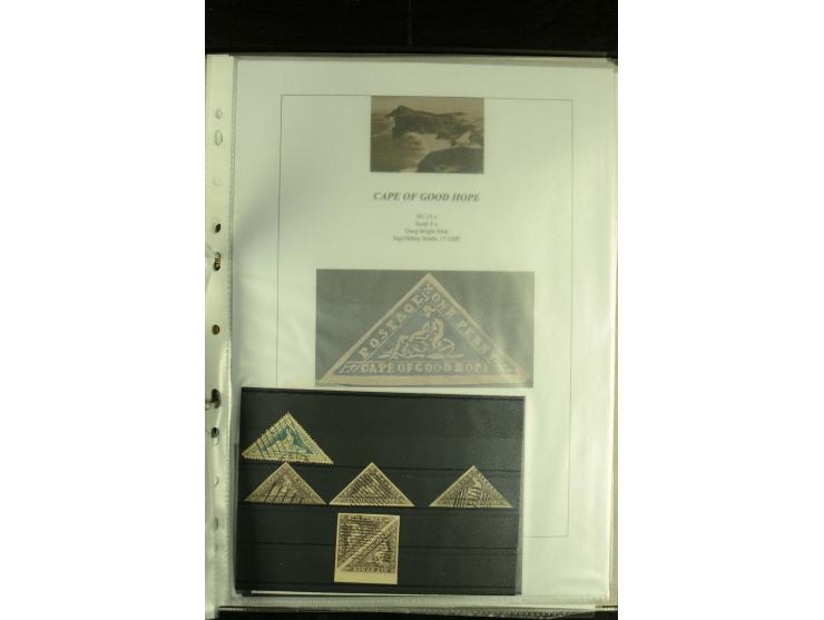 1852/64, Sammlung der Dreiecksmarken mit 58 Einzelwerten, 10 Paaren und 2 4er-Blocks, nicht alles einwandfrei aber mit vielen