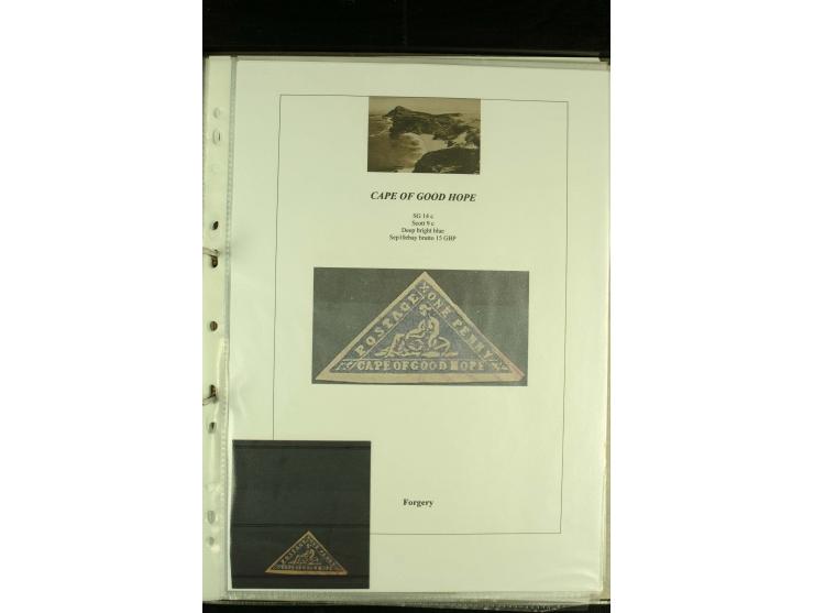 1852/64, Sammlung der Dreiecksmarken mit 58 Einzelwerten, 10 Paaren und 2 4er-Blocks, nicht alles einwandfrei aber mit vielen