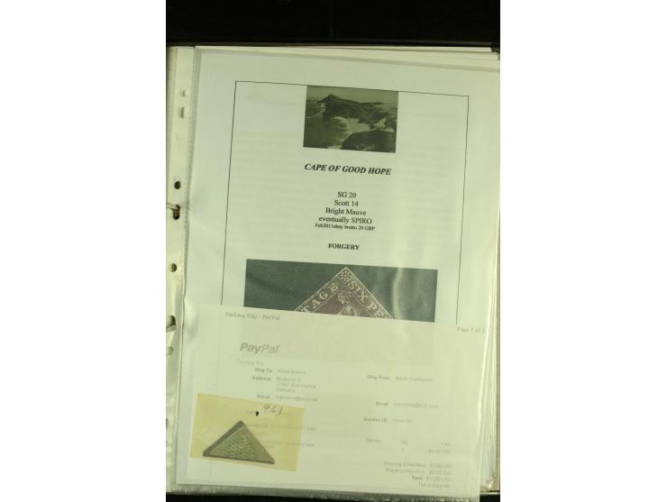 1852/64, Sammlung der Dreiecksmarken mit 58 Einzelwerten, 10 Paaren und 2 4er-Blocks, nicht alles einwandfrei aber mit vielen