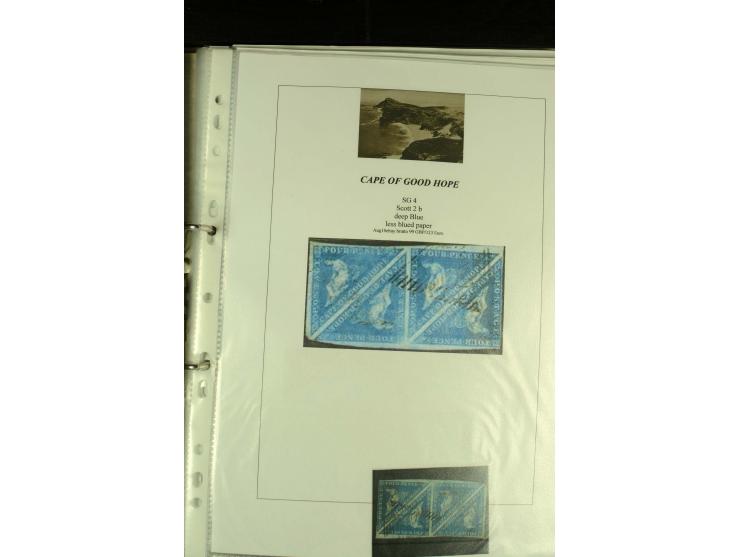 1852/64, Sammlung der Dreiecksmarken mit 58 Einzelwerten, 10 Paaren und 2 4er-Blocks, nicht alles einwandfrei aber mit vielen