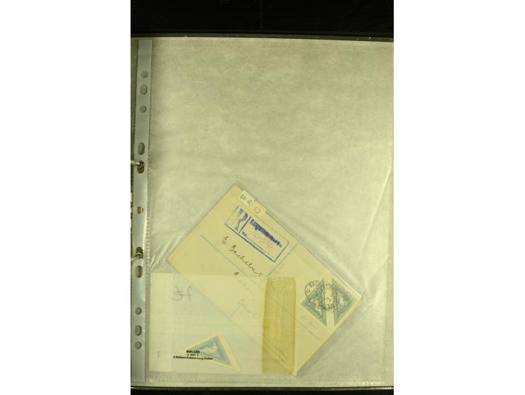 1852/64, Sammlung der Dreiecksmarken mit 58 Einzelwerten, 10 Paaren und 2 4er-Blocks, nicht alles einwandfrei aber mit vielen