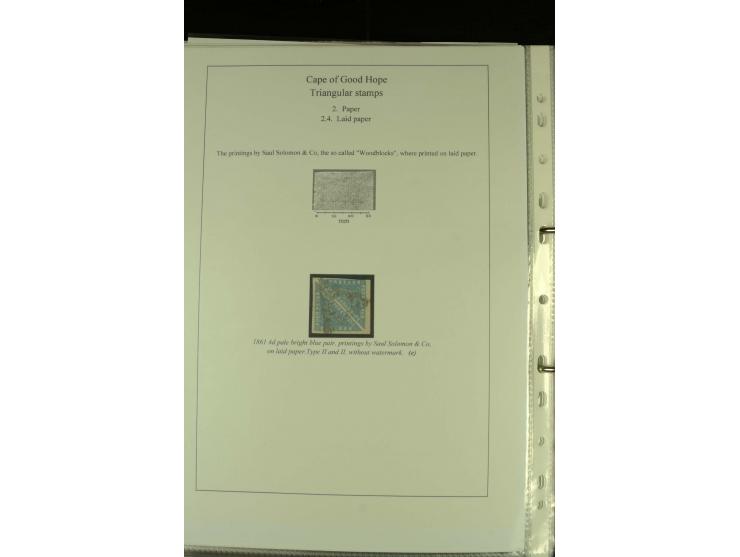1852/64, Sammlung der Dreiecksmarken mit 58 Einzelwerten, 10 Paaren und 2 4er-Blocks, nicht alles einwandfrei aber mit vielen