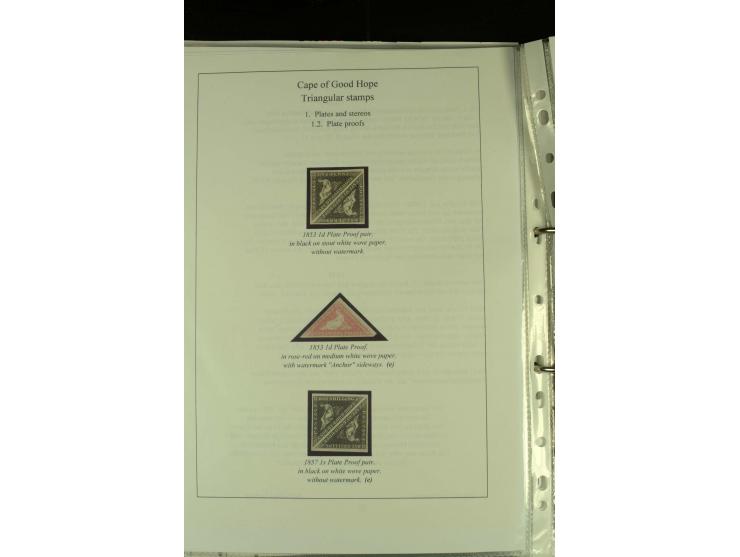 1852/64, Sammlung der Dreiecksmarken mit 58 Einzelwerten, 10 Paaren und 2 4er-Blocks, nicht alles einwandfrei aber mit vielen