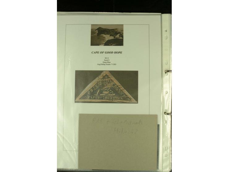 1852/64, Sammlung der Dreiecksmarken mit 58 Einzelwerten, 10 Paaren und 2 4er-Blocks, nicht alles einwandfrei aber mit vielen