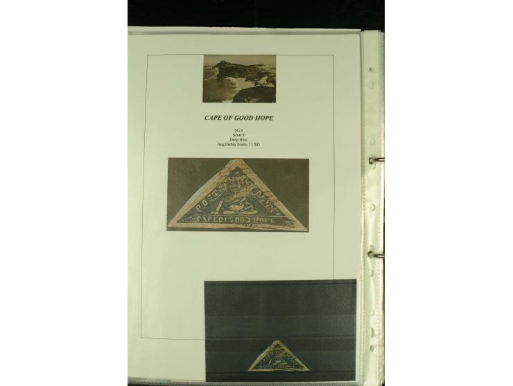 1852/64, Sammlung der Dreiecksmarken mit 58 Einzelwerten, 10 Paaren und 2 4er-Blocks, nicht alles einwandfrei aber mit vielen