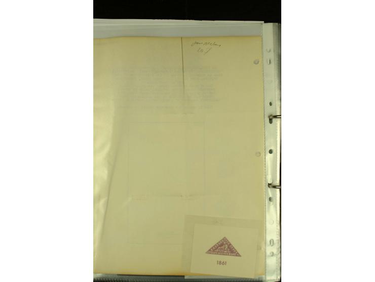 1852/64, Sammlung der Dreiecksmarken mit 58 Einzelwerten, 10 Paaren und 2 4er-Blocks, nicht alles einwandfrei aber mit vielen