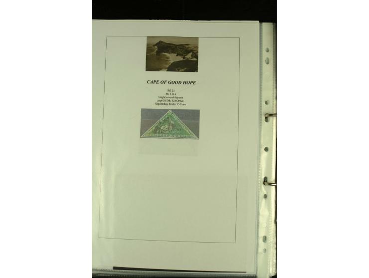 1852/64, Sammlung der Dreiecksmarken mit 58 Einzelwerten, 10 Paaren und 2 4er-Blocks, nicht alles einwandfrei aber mit vielen