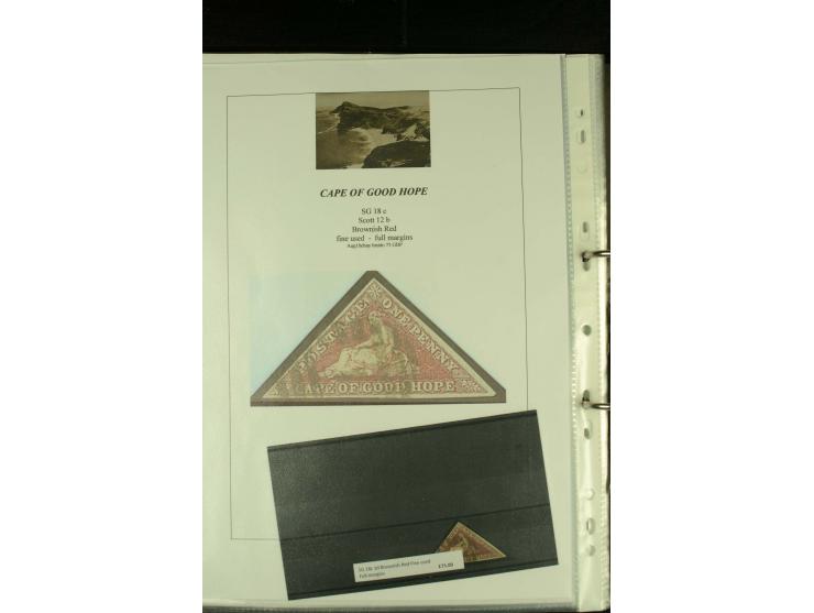1852/64, Sammlung der Dreiecksmarken mit 58 Einzelwerten, 10 Paaren und 2 4er-Blocks, nicht alles einwandfrei aber mit vielen