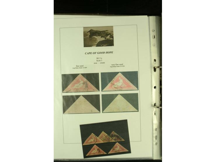 1852/64, Sammlung der Dreiecksmarken mit 58 Einzelwerten, 10 Paaren und 2 4er-Blocks, nicht alles einwandfrei aber mit vielen