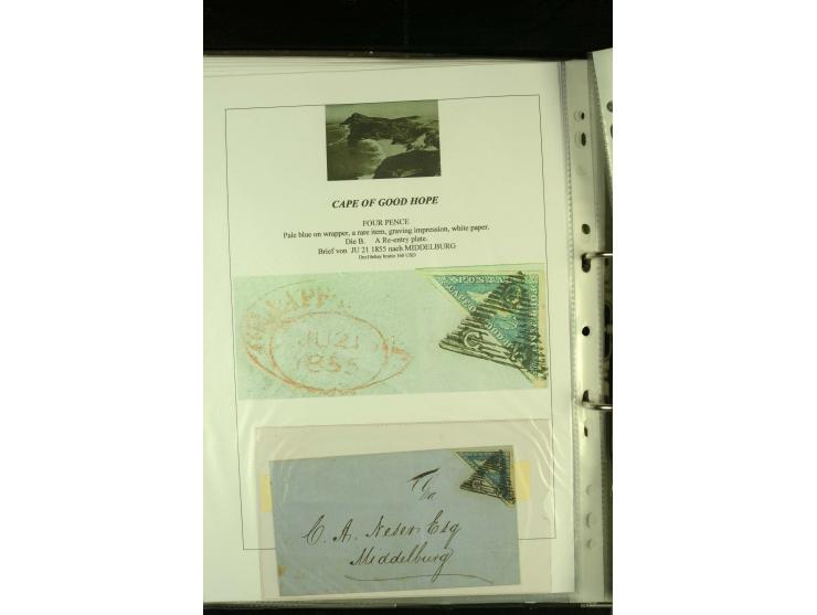 1852/64, Sammlung der Dreiecksmarken mit 58 Einzelwerten, 10 Paaren und 2 4er-Blocks, nicht alles einwandfrei aber mit vielen