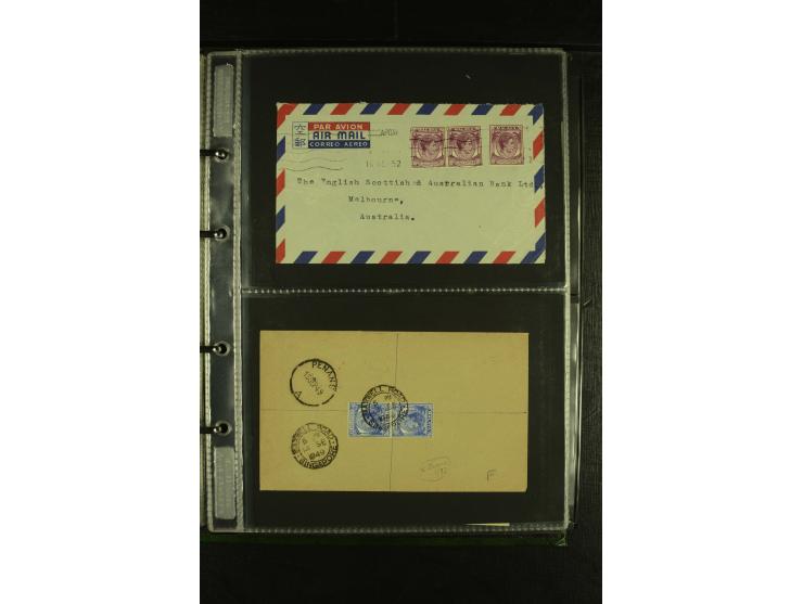 1910/60 (ca.), rund 160 Briefe, überwiegend Singapur, dabei Luftpost, Reco etc.