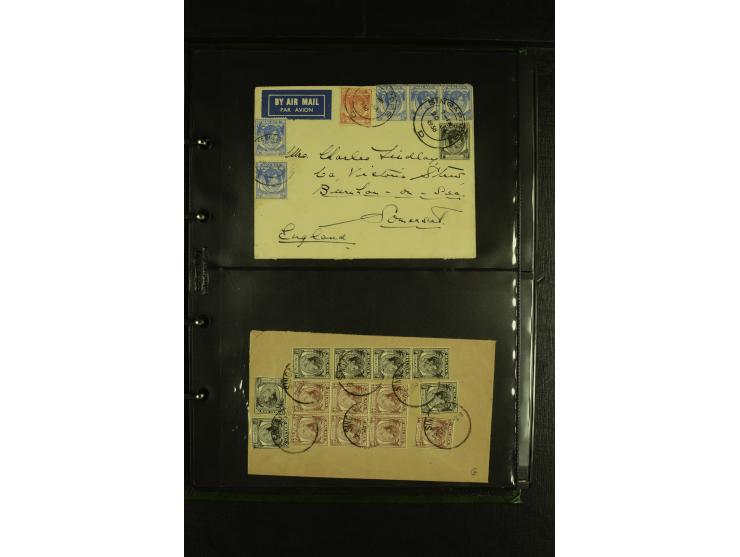 1910/60 (ca.), rund 160 Briefe, überwiegend Singapur, dabei Luftpost, Reco etc.