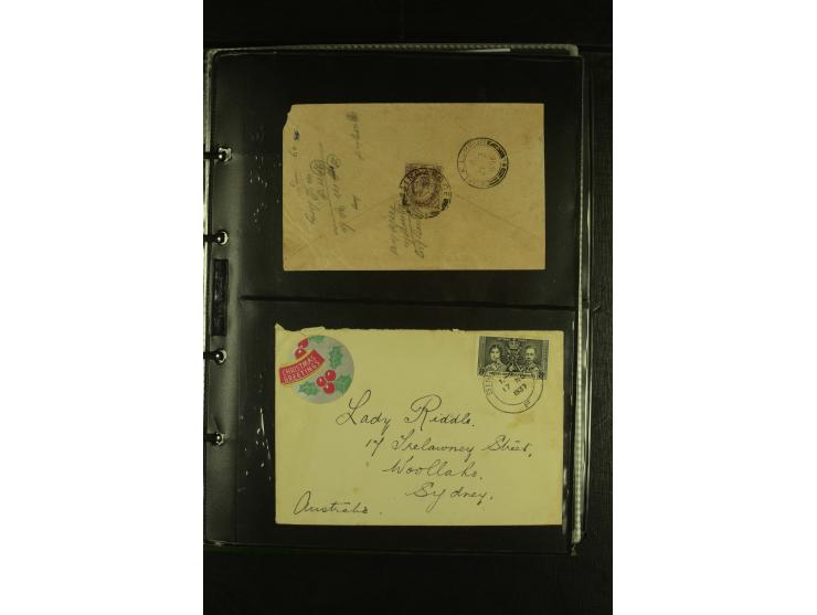1910/60 (ca.), rund 160 Briefe, überwiegend Singapur, dabei Luftpost, Reco etc.