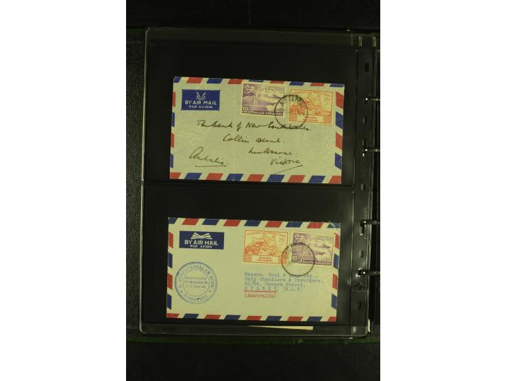 1910/60 (ca.), rund 160 Briefe, überwiegend Singapur, dabei Luftpost, Reco etc.