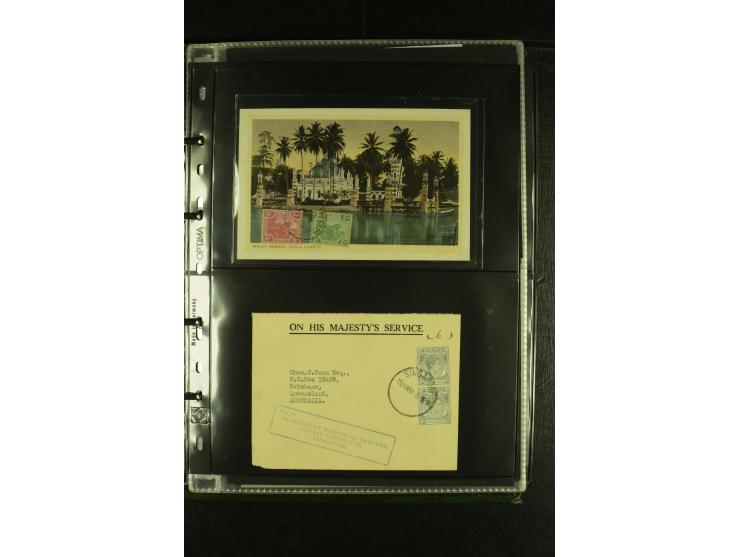 1910/60 (ca.), rund 160 Briefe, überwiegend Singapur, dabei Luftpost, Reco etc.