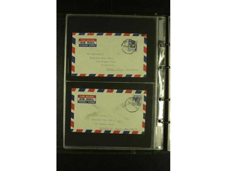 1910/60 (ca.), rund 160 Briefe, überwiegend Singapur, dabei Luftpost, Reco etc.