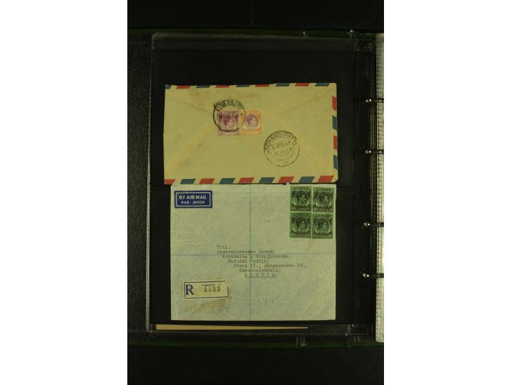 1910/60 (ca.), rund 160 Briefe, überwiegend Singapur, dabei Luftpost, Reco etc.