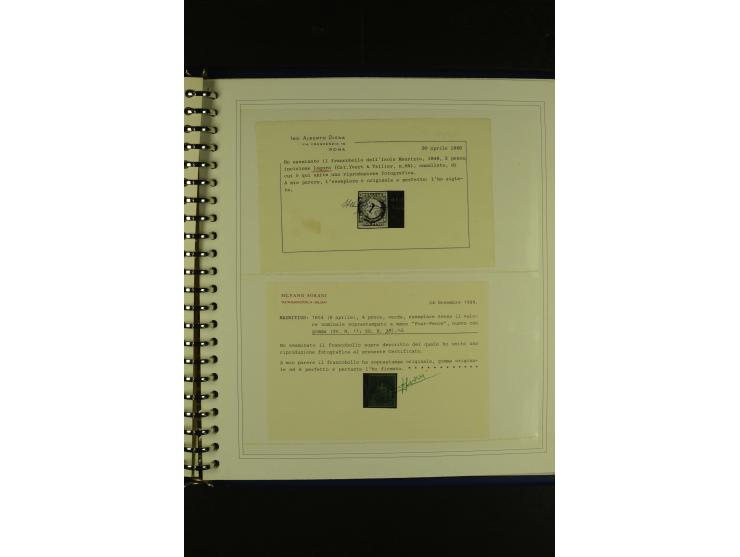 1848/1970, postfrische, ungebrauchte und gestempelte Sammlung mit u.a. Mi.-Nr. 3IV (Attest Richter), 4IV (Attest Diena), 5III