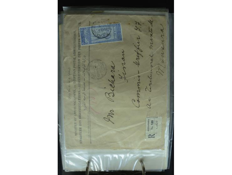 1868/2002, umfangreiche Sammlung von einigen hundert Briefen und Karten, dabei u.a. Mi.-Nr. 15 als EF auf Ortsbrief von Alexa
