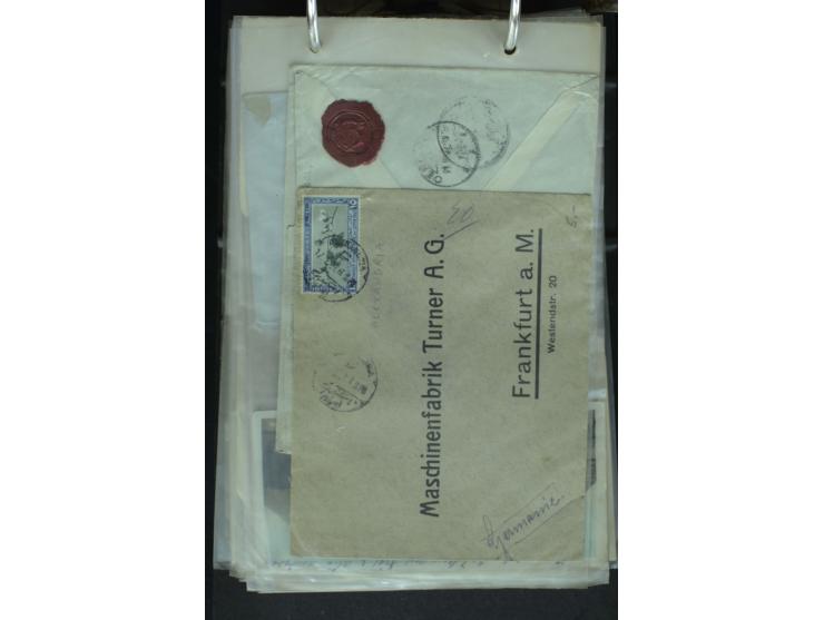 1868/2002, umfangreiche Sammlung von einigen hundert Briefen und Karten, dabei u.a. Mi.-Nr. 15 als EF auf Ortsbrief von Alexa