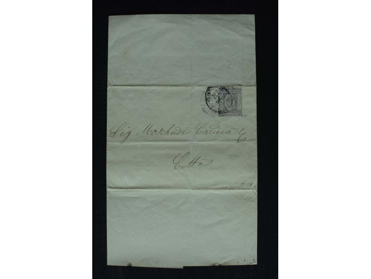 1868/2002, umfangreiche Sammlung von einigen hundert Briefen und Karten, dabei u.a. Mi.-Nr. 15 als EF auf Ortsbrief von Alexa