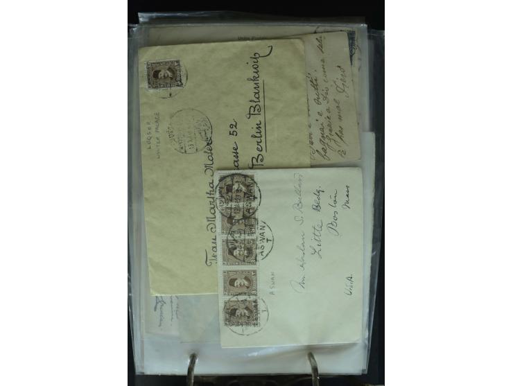 1868/2002, umfangreiche Sammlung von einigen hundert Briefen und Karten, dabei u.a. Mi.-Nr. 15 als EF auf Ortsbrief von Alexa