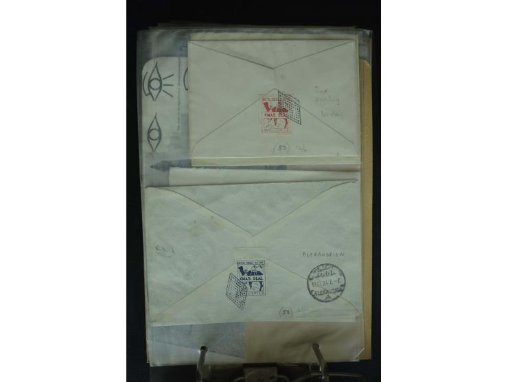 1868/2002, umfangreiche Sammlung von einigen hundert Briefen und Karten, dabei u.a. Mi.-Nr. 15 als EF auf Ortsbrief von Alexa