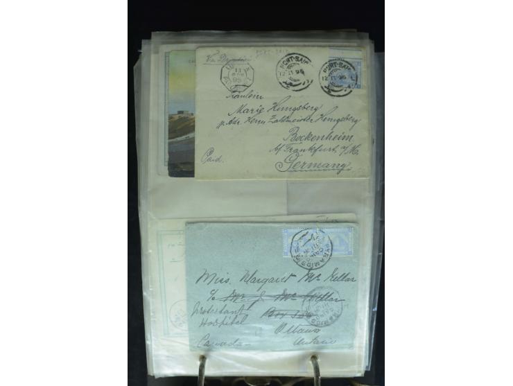 1868/2002, umfangreiche Sammlung von einigen hundert Briefen und Karten, dabei u.a. Mi.-Nr. 15 als EF auf Ortsbrief von Alexa