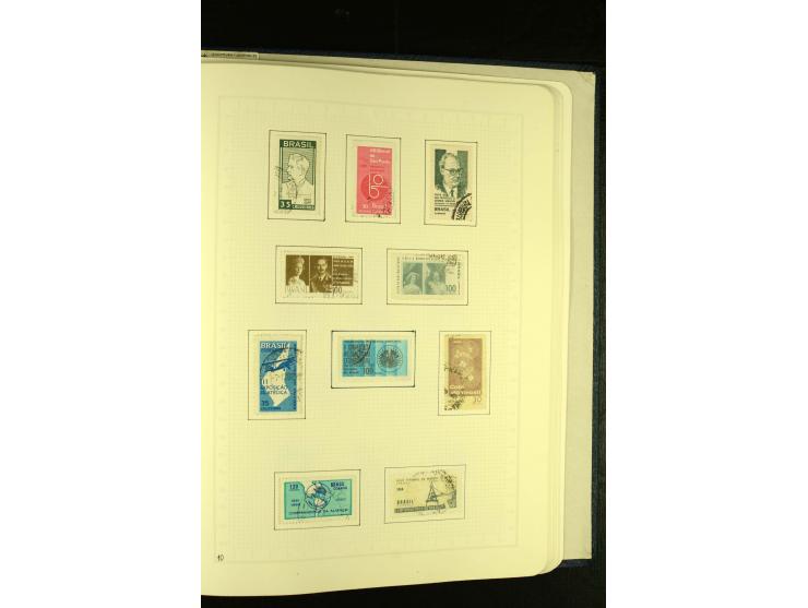 1844/1968, gestempelte Sammlung mit besseren Werten und Blocks auf selbstgestalteten Blättern im Album