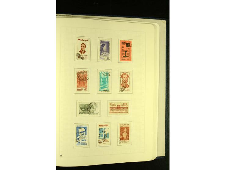 1844/1968, gestempelte Sammlung mit besseren Werten und Blocks auf selbstgestalteten Blättern im Album