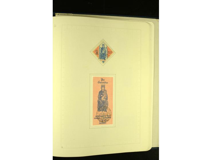 1844/1968, gestempelte Sammlung mit besseren Werten und Blocks auf selbstgestalteten Blättern im Album