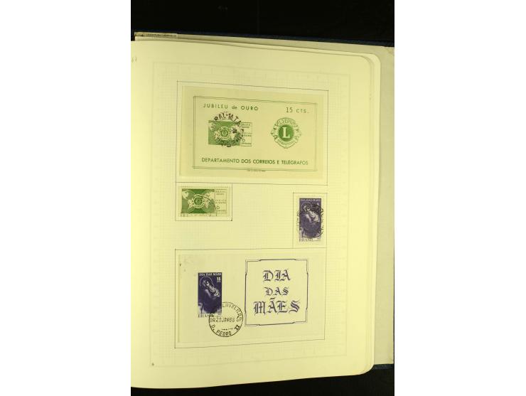 1844/1968, gestempelte Sammlung mit besseren Werten und Blocks auf selbstgestalteten Blättern im Album