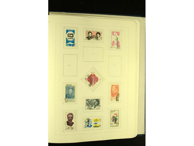 1844/1968, gestempelte Sammlung mit besseren Werten und Blocks auf selbstgestalteten Blättern im Album