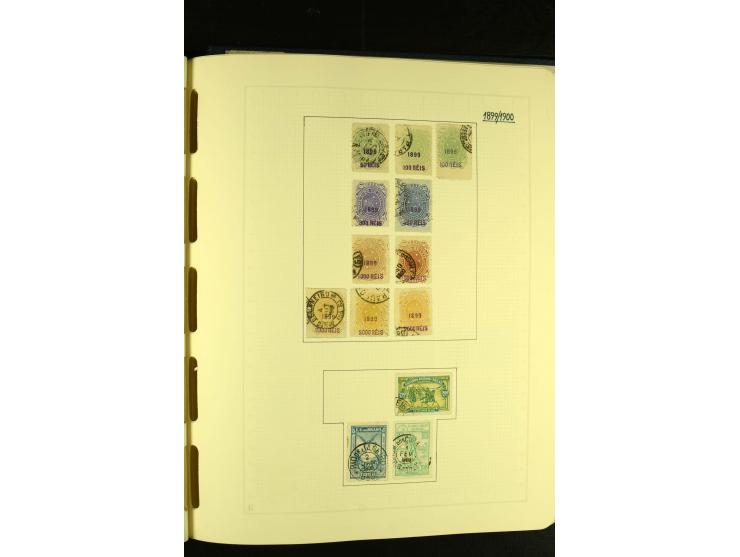 1844/1968, gestempelte Sammlung mit besseren Werten und Blocks auf selbstgestalteten Blättern im Album