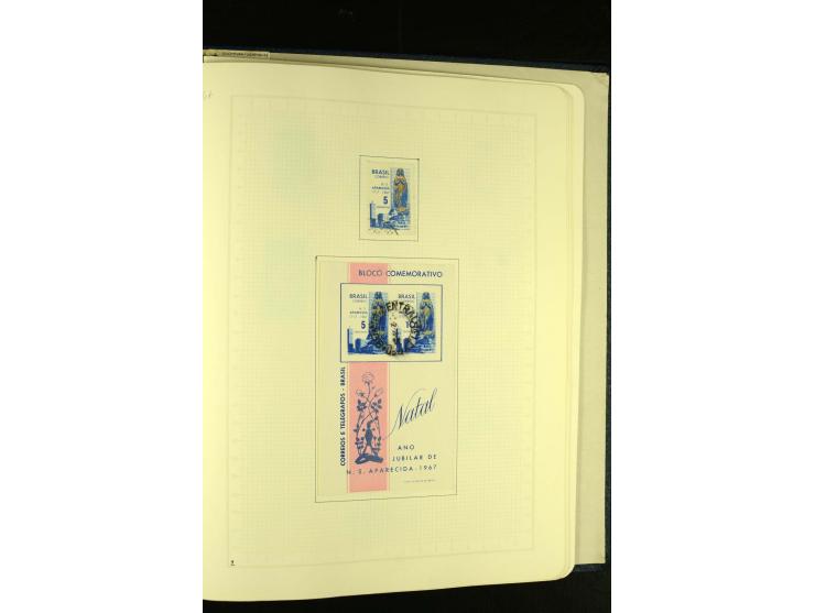 1844/1968, gestempelte Sammlung mit besseren Werten und Blocks auf selbstgestalteten Blättern im Album