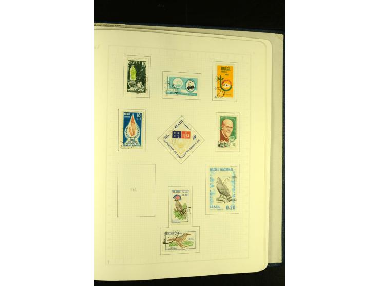 1844/1968, gestempelte Sammlung mit besseren Werten und Blocks auf selbstgestalteten Blättern im Album