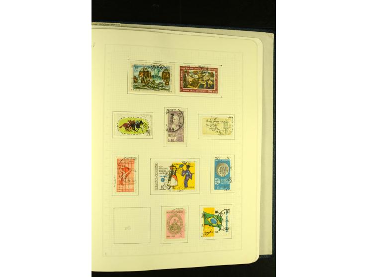 1844/1968, gestempelte Sammlung mit besseren Werten und Blocks auf selbstgestalteten Blättern im Album