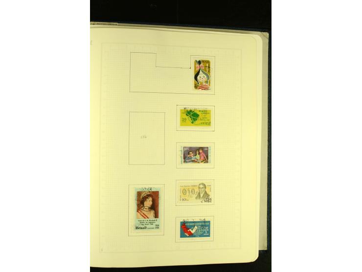 1844/1968, gestempelte Sammlung mit besseren Werten und Blocks auf selbstgestalteten Blättern im Album