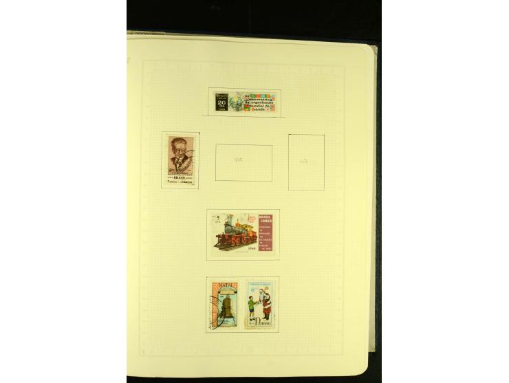 1844/1968, gestempelte Sammlung mit besseren Werten und Blocks auf selbstgestalteten Blättern im Album