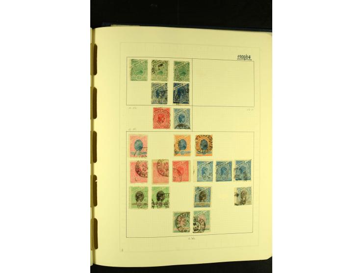 1844/1968, gestempelte Sammlung mit besseren Werten und Blocks auf selbstgestalteten Blättern im Album